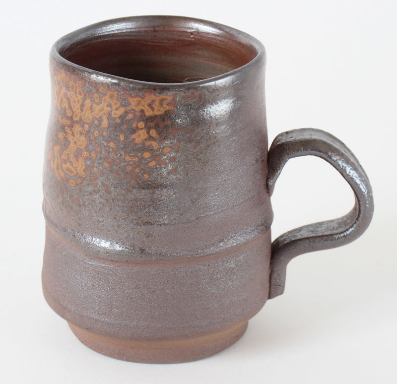 Bizen ware Japanese Pottery Mug Cup Rusty Brown Made in Japan