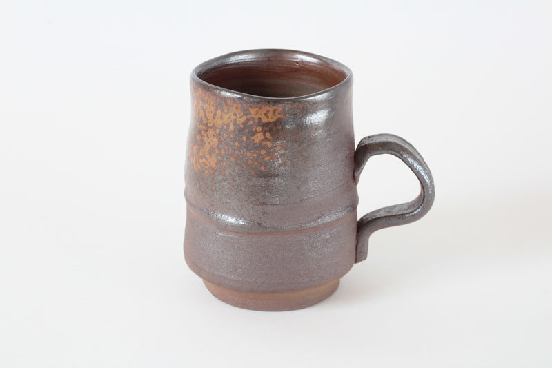 Bizen ware Japanese Pottery Mug Cup Rusty Brown Made in Japan