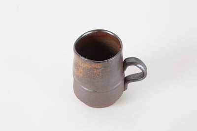 Bizen ware Japanese Pottery Mug Cup Rusty Brown Made in Japan