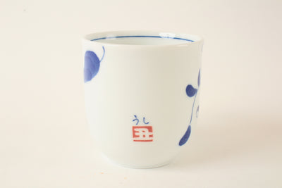 Mino Ware Japanese Ceramic Mug Cup Parent-Child Ema Ox Made in Japan