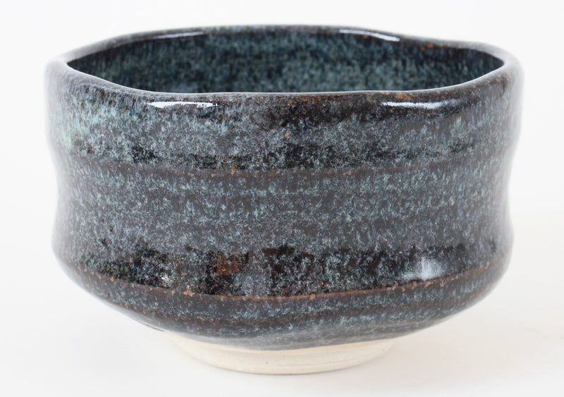 Mino ware Japanese Pottery Tea Ceremony Matcha Bowl Blue Gray made in japan