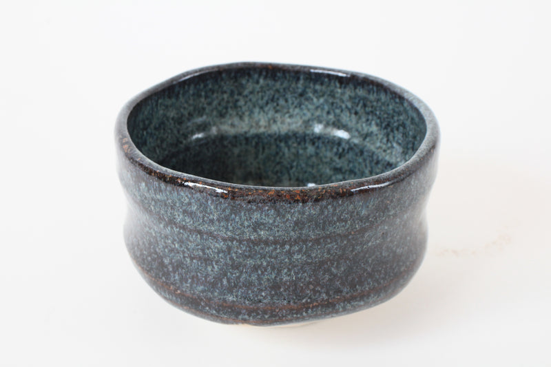 Mino ware Japanese Pottery Tea Ceremony Matcha Bowl Blue Gray made in japan