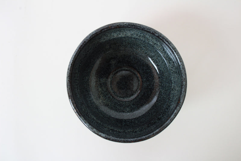 Mino ware Japanese Pottery Tea Ceremony Matcha Bowl Blue Gray made in japan
