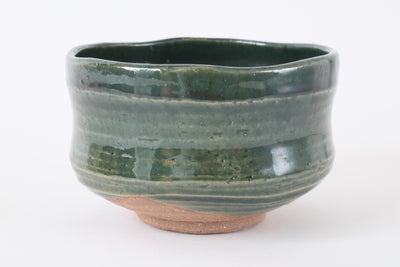 Mino ware Japanese Pottery Tea Ceremony Matcha Bowl Hanging Persimmons In Rust