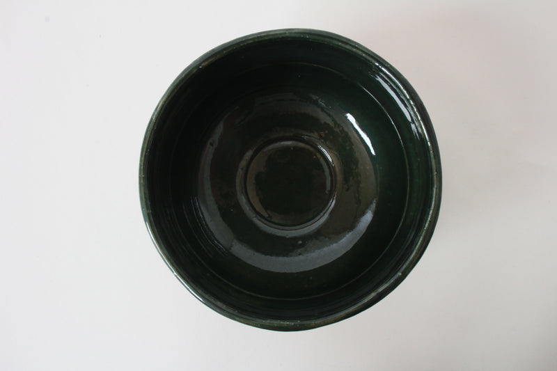 Mino ware Japanese Pottery Tea Ceremony Matcha Bowl Hanging Persimmons In Rust