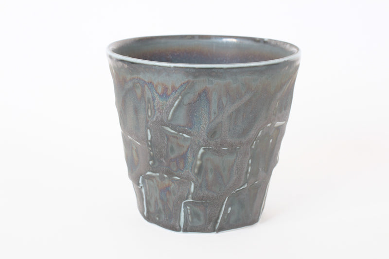Mino ware Japanese Ceramics Rock style Tea Cup Scarab tone made in Japan