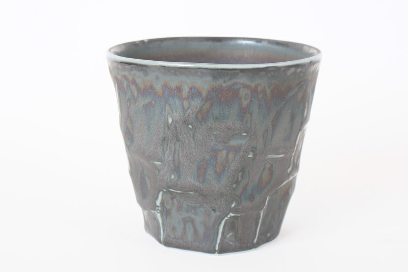 Mino ware Japanese Ceramics Rock style Tea Cup Scarab tone made in Japan