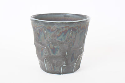 Mino ware Japanese Ceramics Rock style Tea Cup Scarab tone made in Japan