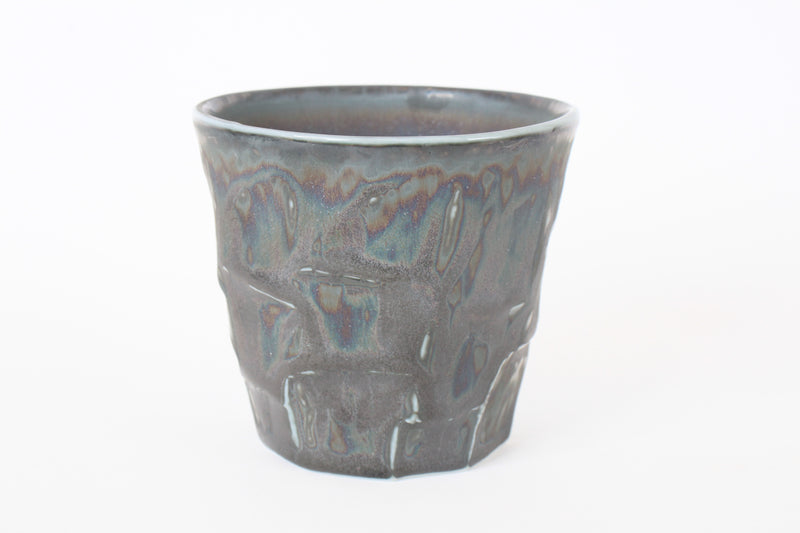 Mino ware Japanese Ceramics Rock style Tea Cup Scarab tone made in Japan