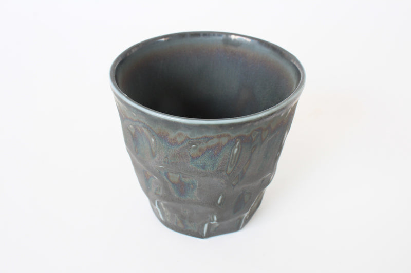 Mino ware Japanese Ceramics Rock style Tea Cup Scarab tone made in Japan