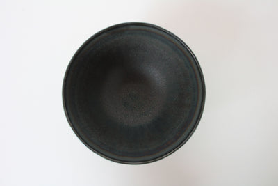 Mino ware Japanese Ceramics Ricebowl Scarab tone and Stripe Pattern in Japan