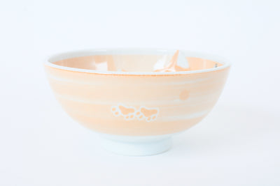 Mino ware Japanese Ceramics Ricebowl Smiling Shibaken made in Japan