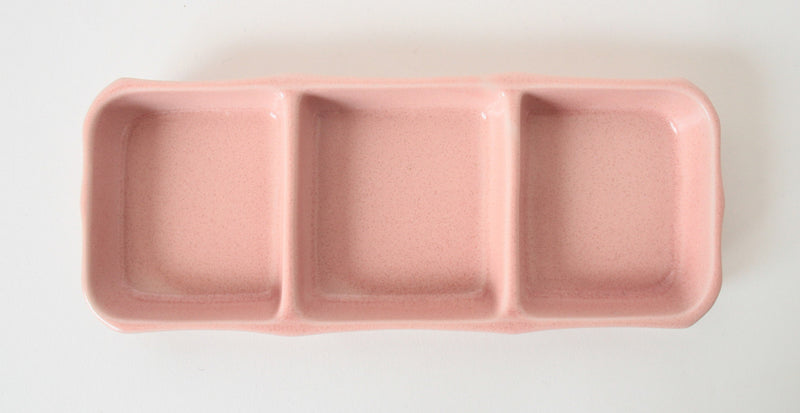 Mino ware Japanese Ceramics Three Section Plate Sakura Pink made in Japan (M)