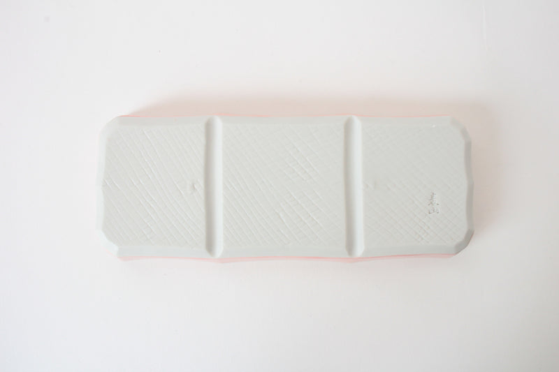 Mino ware Japanese Ceramics Three Section Plate Sakura Pink made in Japan (M)