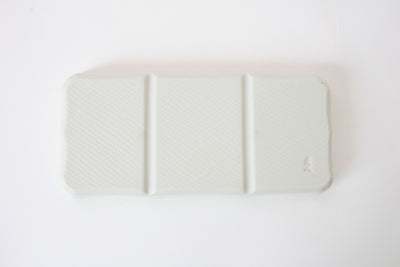 Mino ware Japanese Ceramics Three Section Plate Pearl White made in Japan (L)
