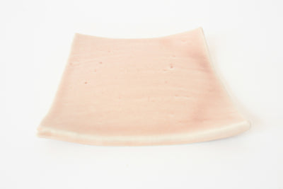 Mino ware Japanese Ceramics Square Plate (5.9 inch) Pink Beige made in Japan