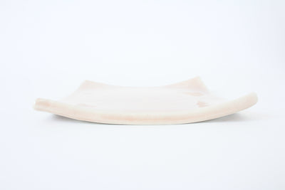 Mino ware Japanese Ceramics Square Plate (5.9 inch) Pink Beige made in Japan