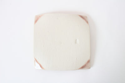 Mino ware Japanese Ceramics Square Plate (5.9 inch) Pink Beige made in Japan