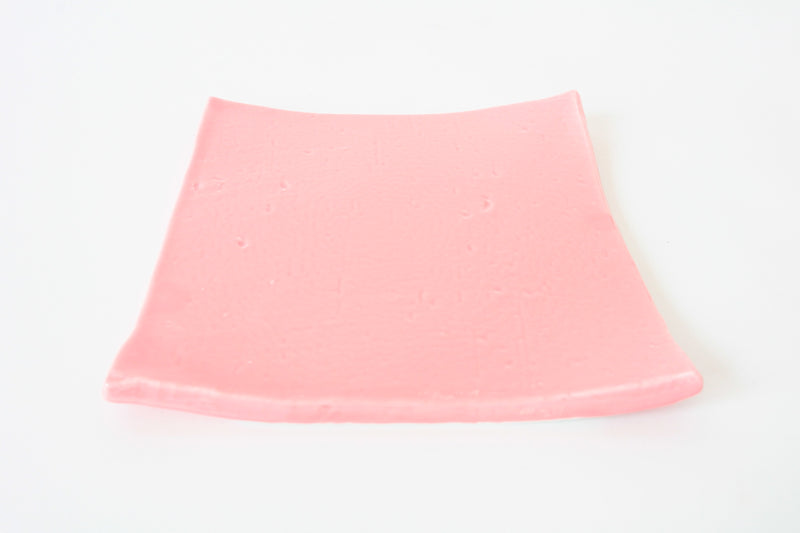 Mino ware Japanese Ceramics Square Plate (5.9inch) Rouge Pink made in Japan