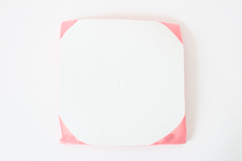 Mino ware Japanese Ceramics Square Plate (5.9inch) Rouge Pink made in Japan