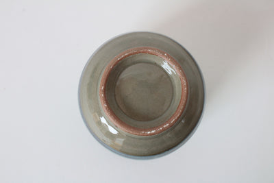 Mino ware Japanese Sushi Yunomi Chawan Tea Cup Plum Flowers Beige & Yellow Green