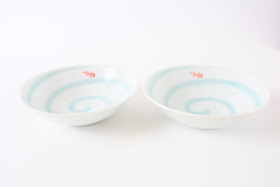 Mino ware Japan Ceramics Goldfish DeepPlate Set of Two