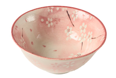 Mino ware Japan Ceramics Large Rice Bowl Sakura Pink made in Japan