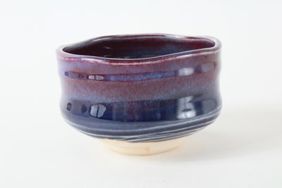 Mino ware Japanese Pottery Tea Ceremony Matcha Bowl Purple Red made in japan