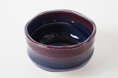 Mino ware Japanese Pottery Tea Ceremony Matcha Bowl Purple Red made in japan