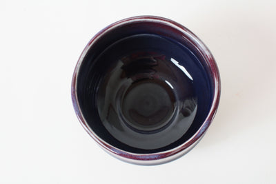 Mino ware Japanese Pottery Tea Ceremony Matcha Bowl Purple Red made in japan