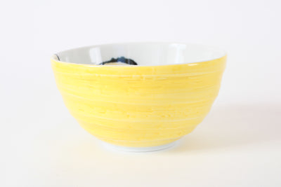 Mino ware Japanese Ceramics 5.1in Large Rice Bowl Donburi Yellow Pepper Paprika Made in Japan