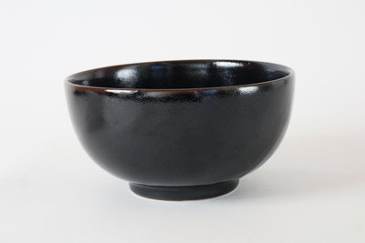 Mino ware Japanese Ceramics 6.3inch Donburi Bowl Tenmoku Black Made in Japan