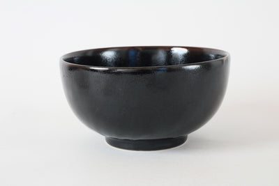 Mino ware Japanese Ceramics 6.3inch Donburi Bowl Tenmoku Black Made in Japan