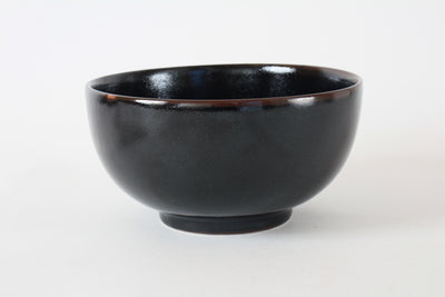 Mino ware Japanese Ceramics 6.3inch Donburi Bowl Tenmoku Black Made in Japan