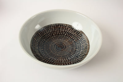 Mino ware Japan Ceramics Large & Wide Noodle Bowl Rust Color ( 1000ml )