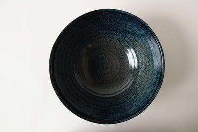 Mino ware Japan Ceramics Jumbo Noodle Bowl Navy Blue ( 1500ml ) made in Japan