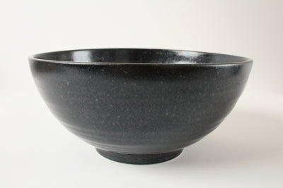 Mino ware Japan Ceramics Jumbo Noodle Bowl Black Crystal Matte ( 1500ml )