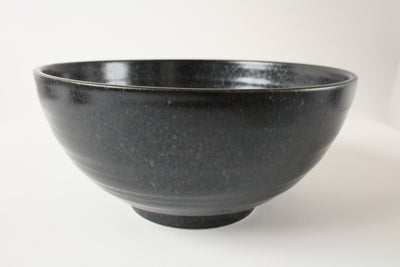 Mino ware Japan Ceramics Jumbo Noodle Bowl Black Crystal Matte ( 1500ml )