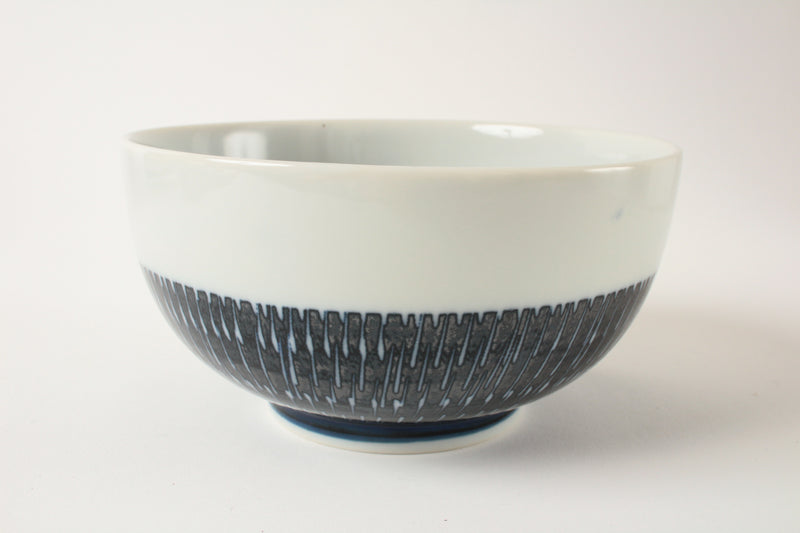 Mino ware Japanese Ceramics 6.3inch Donburi Bowl Indigo Color made in Japan