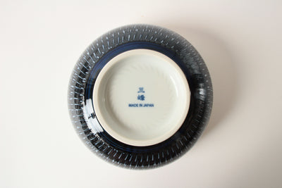 Mino ware Japanese Ceramics 6.3inch Donburi Bowl Indigo Color made in Japan