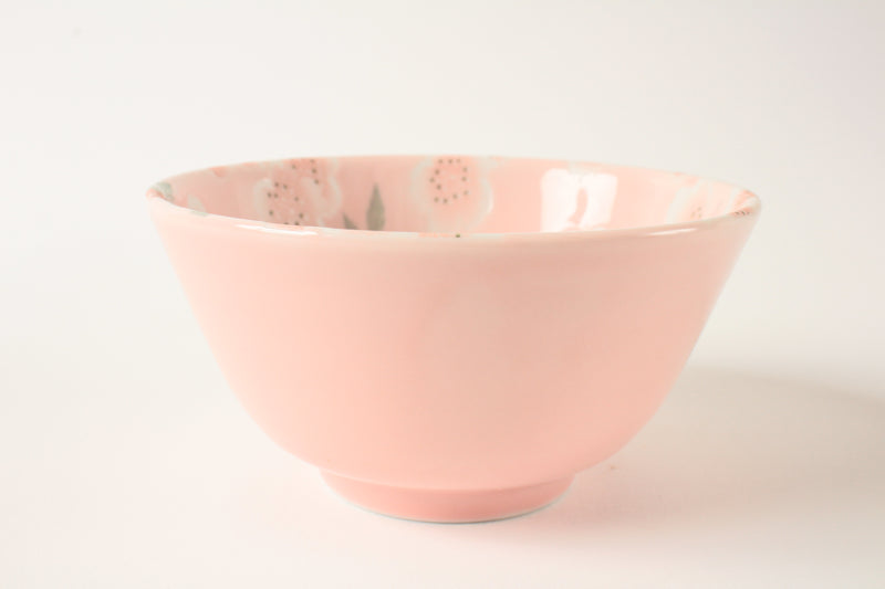 Mino ware Japanese Ceramics Rice Bowl Set of Two Sakura Pink made in Japan