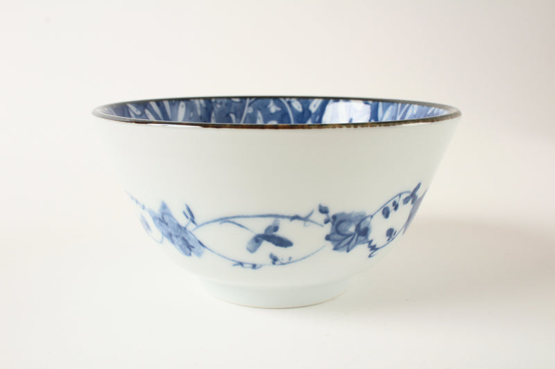 Mino ware Japanese Ceramics Rice Bowl Set of Two Flower Karakusa made in Japan