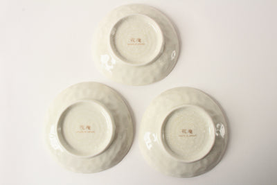 Mino ware Japan Ceramics Sakura Triangle Plate Set of Three made in Japan