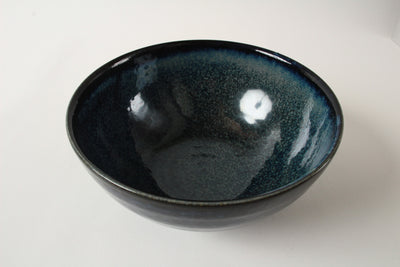 Mino ware Japan Ceramics Ramen Noodle Donburi Bowl Navy Blue made in Japan