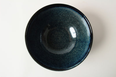Mino ware Japan Ceramics Ramen Noodle Donburi Bowl Navy Blue made in Japan