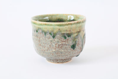 Mino ware Japanese Pottery Tea Ceremony Matcha Bowl (Small), Green, Made in Japan