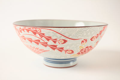 Mino ware Japanese Ceramics Rice Bowl Phoenix made in Japan