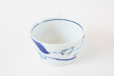 Mino ware Japanese Ceramics Soup Cup Whale and Penguin Made in Japan