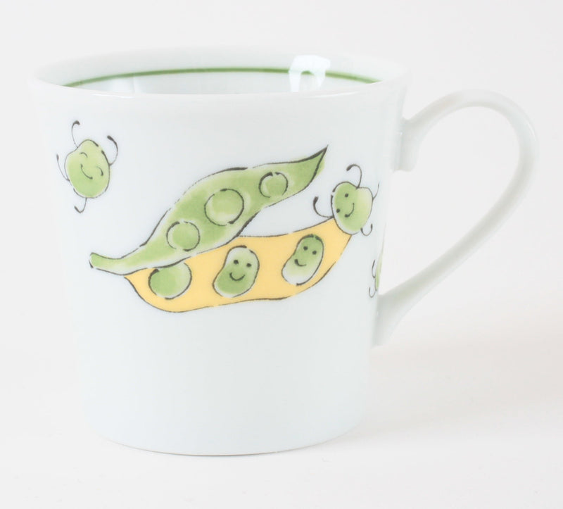 Mino ware Japanese Ceramics Mug Cup Smiling Pea Made in Japan