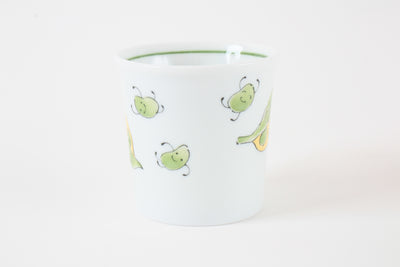 Mino ware Japanese Ceramics Mug Cup Smiling Pea Made in Japan